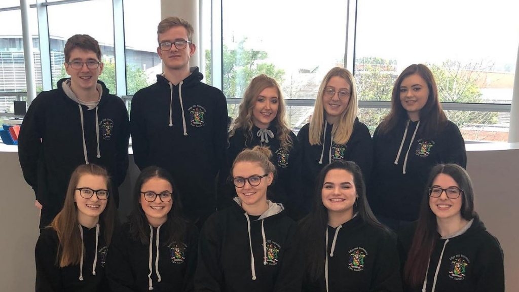 An image of members of Edge Hills' law society